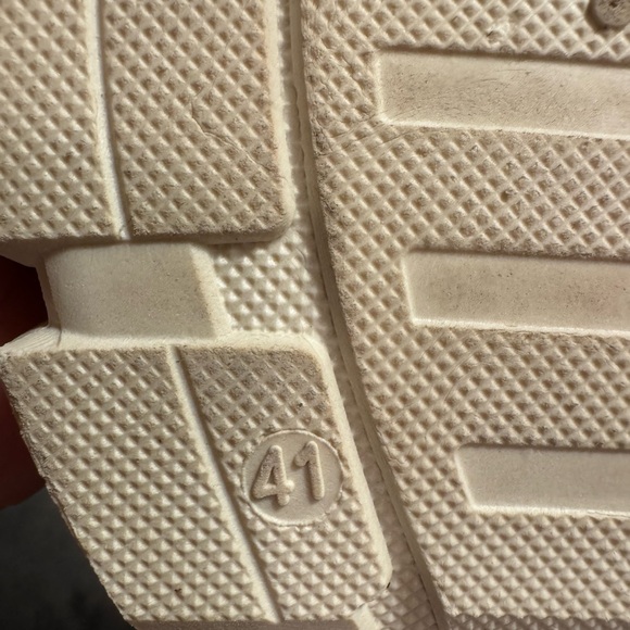 Unisex Sz 9.5-10 Eur 41 GO Combat Boots White Grey Orange Lace Up Boot Shoe EUC - Picture 6 of 6